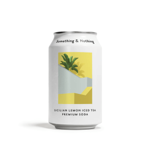 Something & Nothing - Soda Premium - Thé Glacé au Citron de Sicile 330 ml (12 unités)