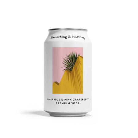 Something & Nothing - Soda Premium - Ananas et Pamplemousse Rose 330 ml (12 unités)