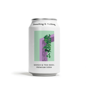 Something & Nothing - Soda Premium - Mangue et Basilic Thaï 330 ml (12 unités)