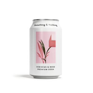 Something & Nothing - Soda Premium - Hibiscus & Rose 330 ml (12 unités)