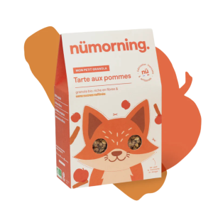 Numorning - Granola enfant - Tarte aux pommes 300g (10 unités)